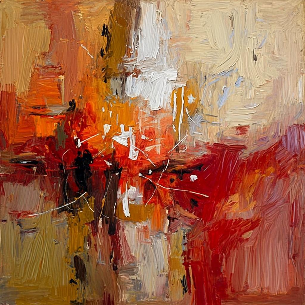 Amber Field No. 4 — Abstract Expressionism artwork