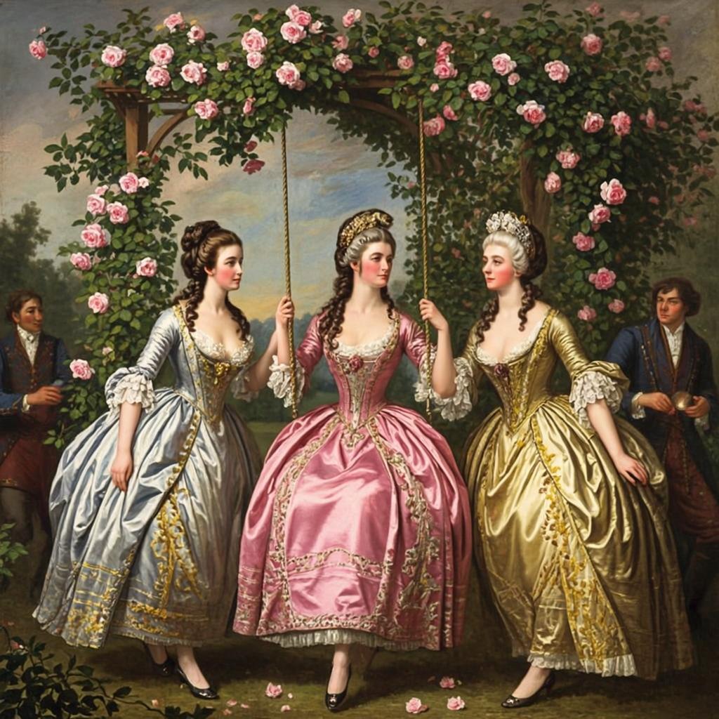 The Rose Swing — Rococo artwork
